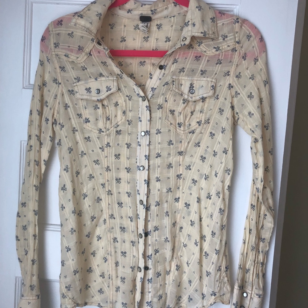 We The Free Button Down Blouse